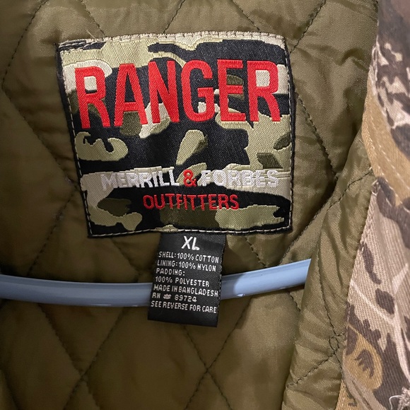 Mens Insulated Ranger Shirt Jacket, Camo, Hunting Shirt, XL, Pockets, Quilted. - Picture 4 of 4